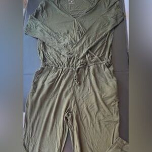 Grace & Lace Green Long Sleeve Jumpsuit